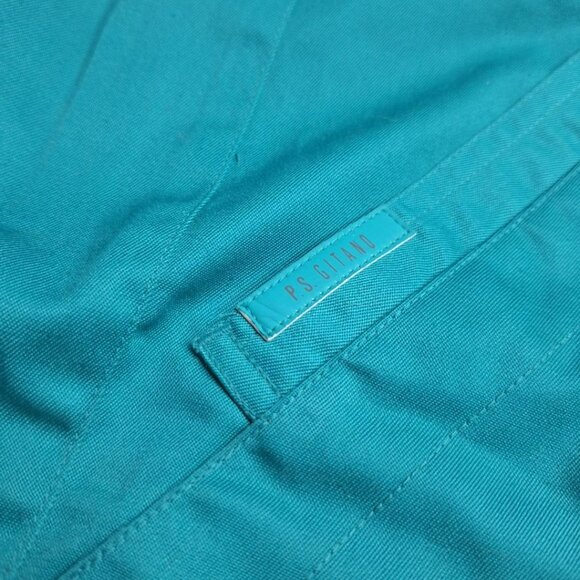 P S Gitano Plus Short Pants Teal Womens 32 x 28 Tags Pockets Petite - Picture 2 of 8